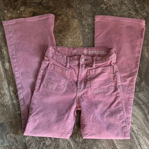 GAP girls Flare Jeans in Soft Pink slim fit. - Picture 2 of 5